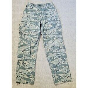 US Air Force Camo Cargo Pants Mens 36R BDUs Utility Trousers Combat Elastic READ